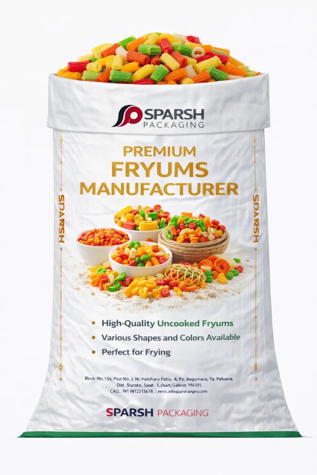 Packaging for Fryums Manufacturer